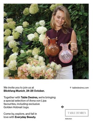 We’re coming to Munich! 🇩🇪 Join Anna von Lipa x Table Desires on 24–26 October at @blickfang.official Munich — discover...