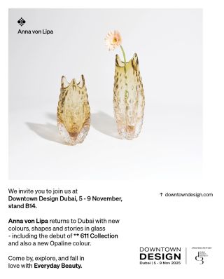 We invite you to join us at Downtown Design Dubai, 5–9 November, stand B14. Anna von Lipa returns to Dubai with new...
